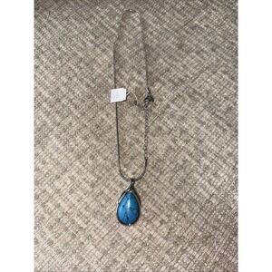 Beautiful Lia Sophia "MOHAVE" Pendant Necklace, Genuine Turquoise, 16-19",  NWT